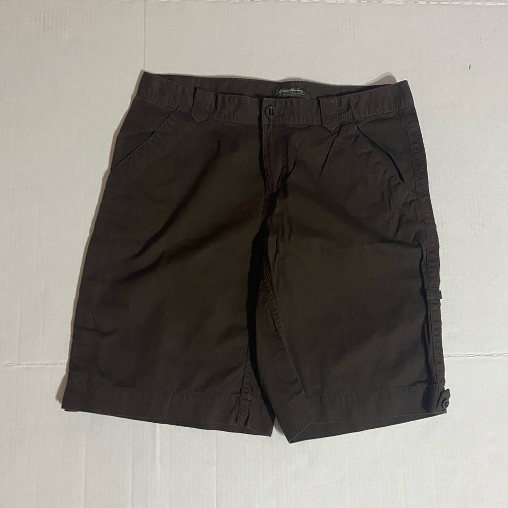 Eddie Bauer Brown Bermudas Versatile Cotton Blend